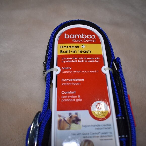 Extra Large Dog Built in Harness and Leash Blue - Picture 3 of 9